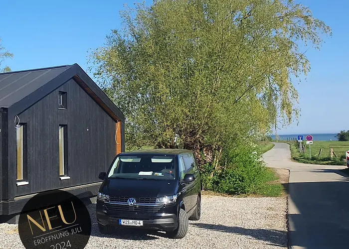 Werder -- Grosses Sonnendeck -- 150m I Sauna I Ekamin I Bis 8 Pers I Meerblick I By 