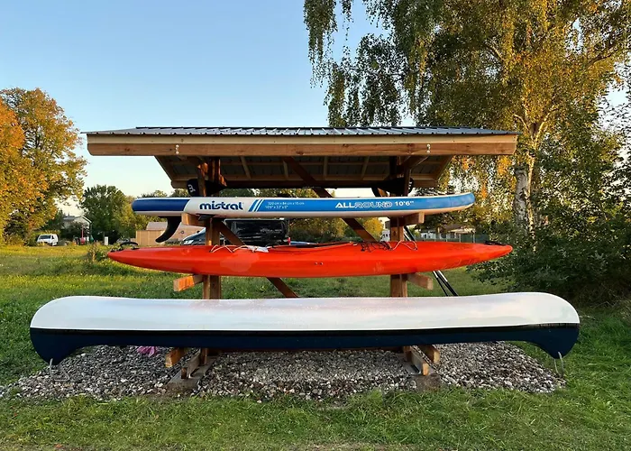 Werder -- Grosses Sonnendeck -- 150m I Sauna I Ekamin I Bis 8 Pers I Meerblick I By 